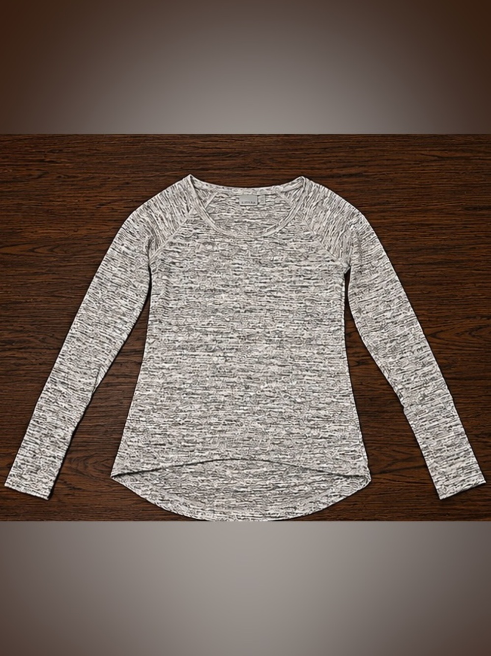 Athleta Gray Marled Long Sleeve Activewear Top XXS Never Worn